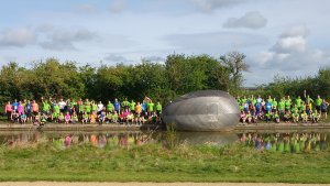 Exbury Egg Tour, Egg with Runners, Milton Keynes 2017 - Stephen Turner